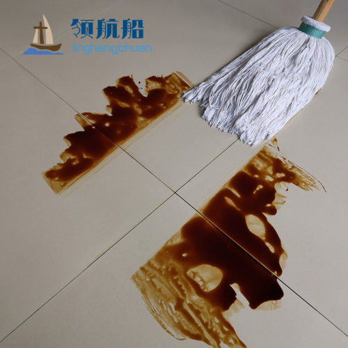 领航船拖把木杆纯手工600克全棉线C墩布 老式拧水普通地拖纯棉纱