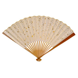 95寸e18方玉竹宣纸折扇水磨玉竹文玩扇苏工空白扇面扇骨竹制扇