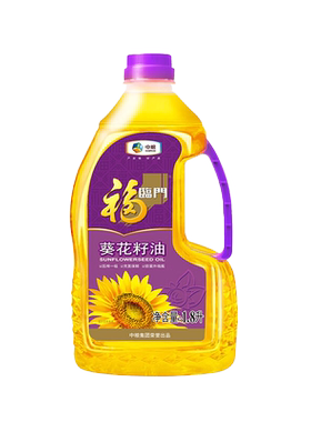 中粮福临门压榨一级葵花籽油1.8L