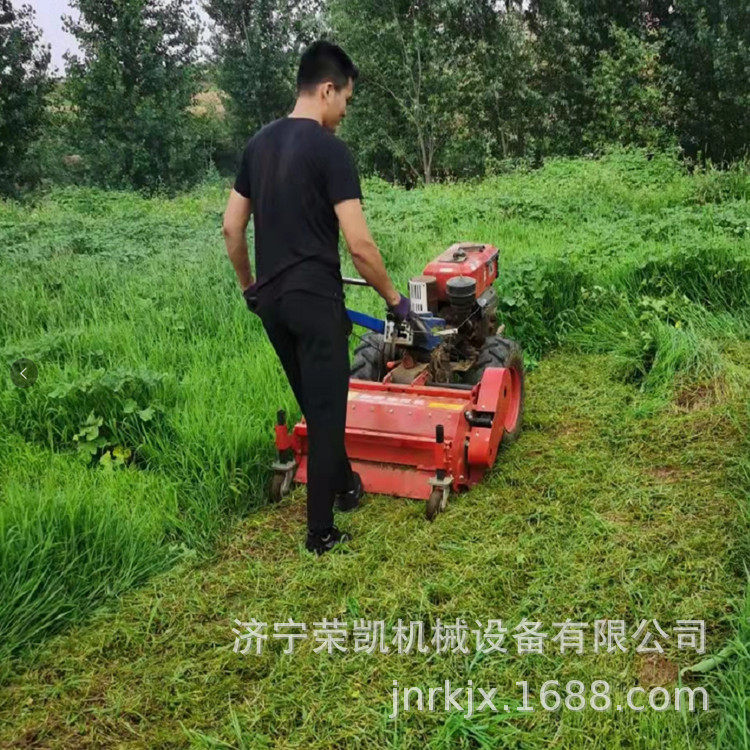 家用小型碎草还田机农田芦苇杂草秸秆粉碎还田机手扶式果树还田机