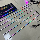 热销爆款 22灯18灯10灯6灯亚克力隐形RGB七彩symphony汽车氛围灯