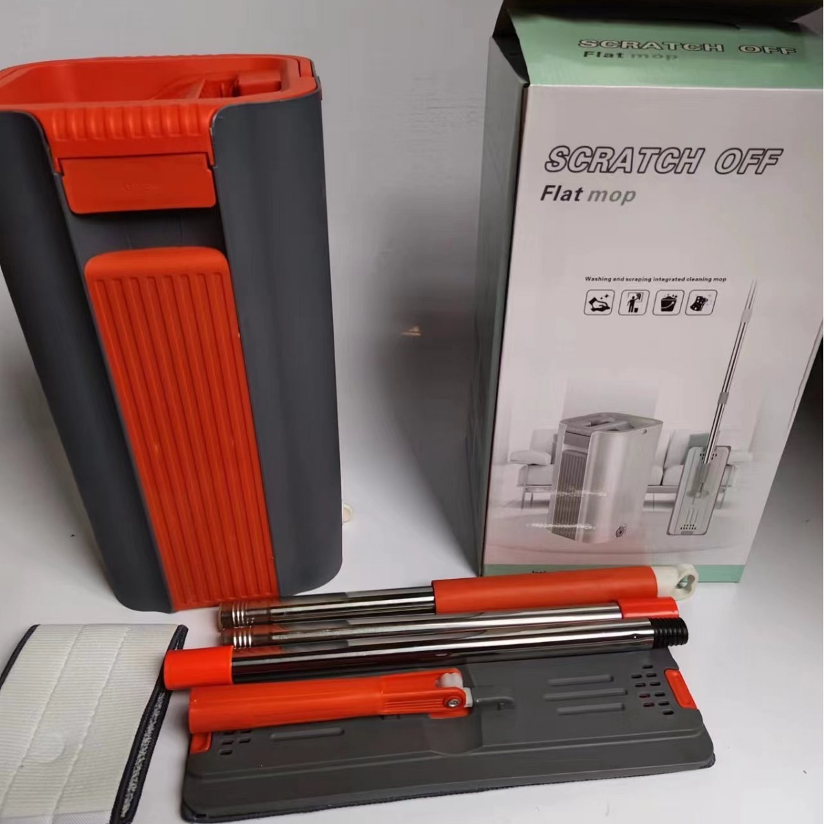 新款免手洗平板拖把迷你刮刮乐平拖懒人拖把抖音快手网红拖把