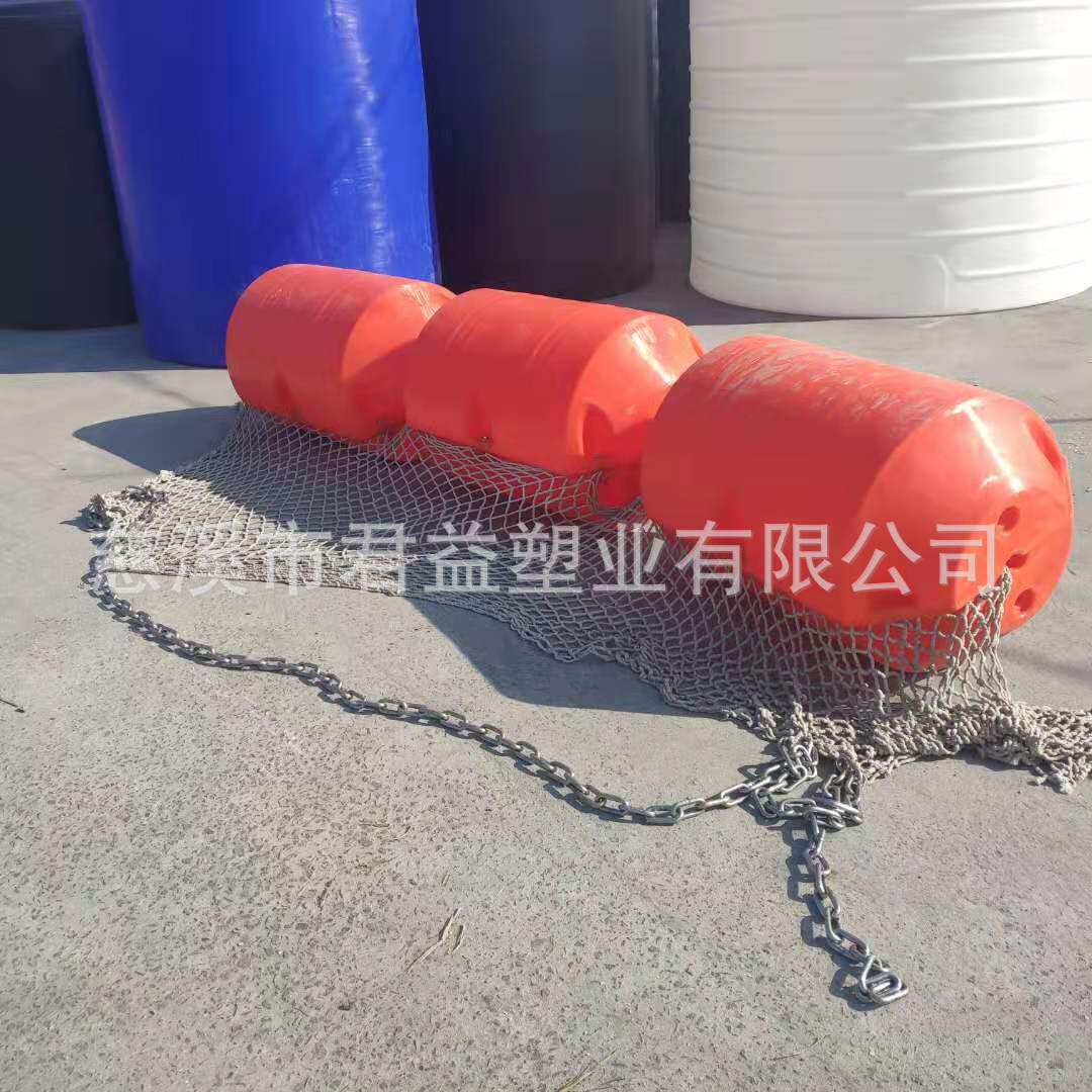 宁波厂家来图设计水电站铺钢丝网拦污排 挂尼龙网池塘拦污浮筒