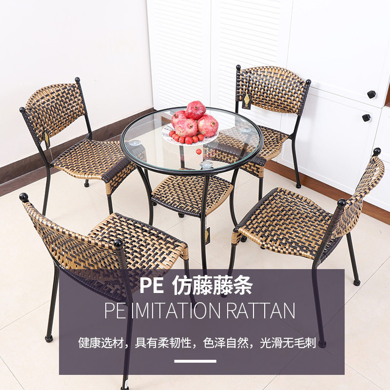 墨君靠背椅仿藤椅藤编儿童椅墨君仿藤椅墨君餐凳餐椅休闲椅小mω