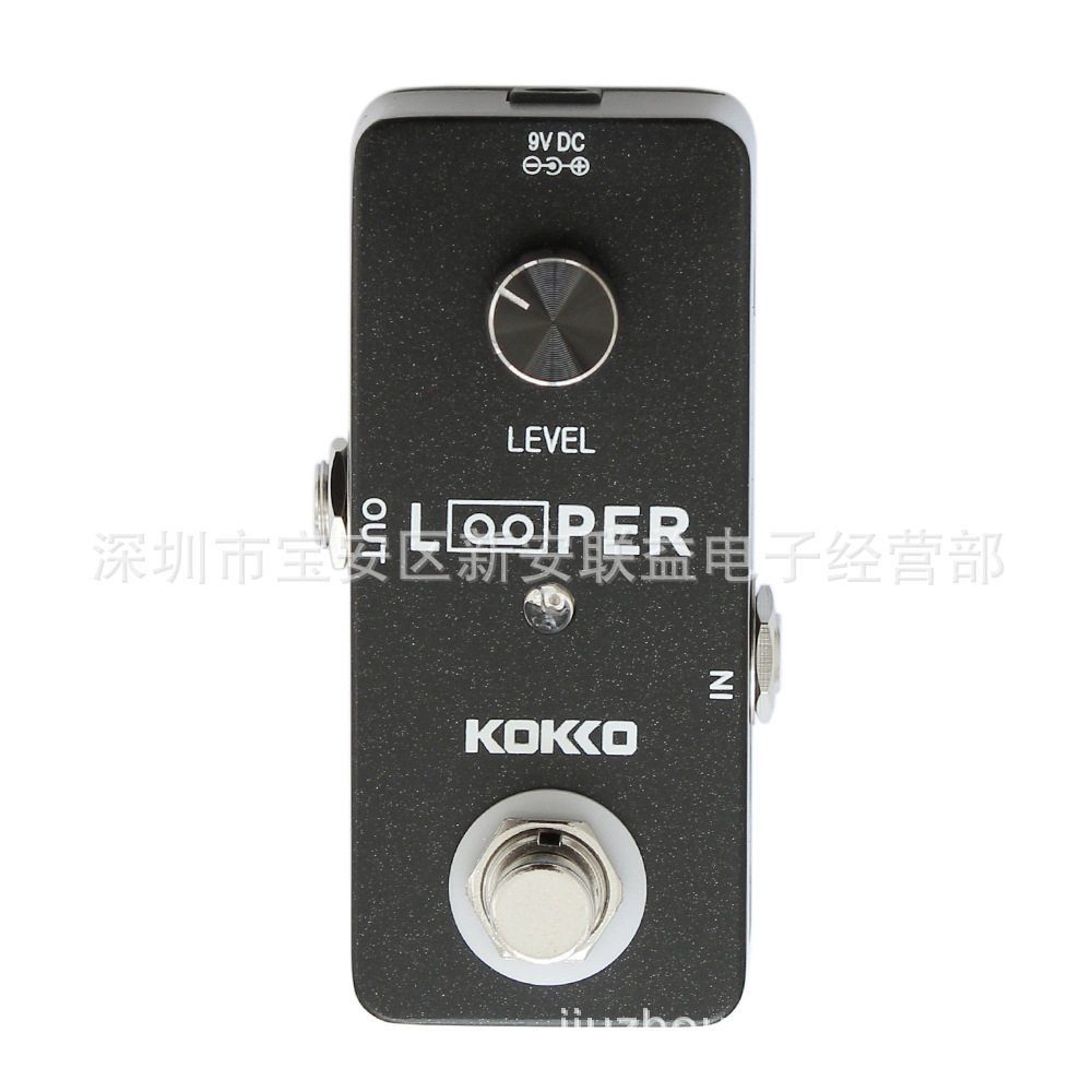 升级款KOKKO吉他循环录音效果器LOOPER无限音轨叠加USB接口连电脑