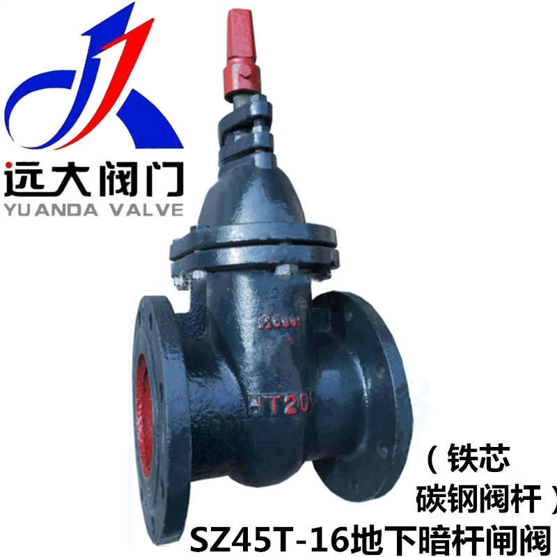 河北远大阀门 燎原SZ45W-10/16铸铁地下地埋式暗杆闸阀DN40-DN350