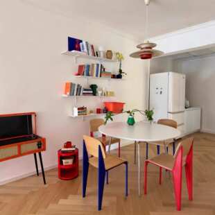 HAY餐椅北欧Standard Chair家用靠背凳子网红克莱因蓝椅子金属