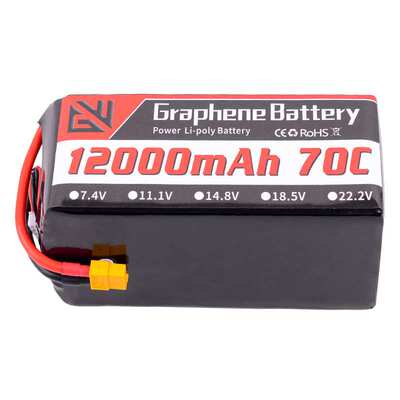 GW电池22.2V 6S 12000mAh 70C 10寸穿越机FPV 3S4S高倍率车船电