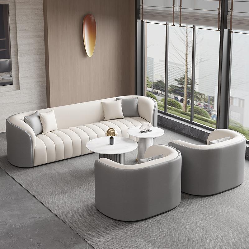 组合轻奢售楼处休闲办公室酒店大堂会客洽谈桌椅商务接待沙发茶几