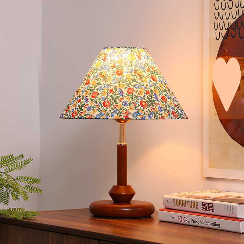 宋代美学新款中式台灯卧室床头柜灯中古风结婚高级复古氛围小夜灯