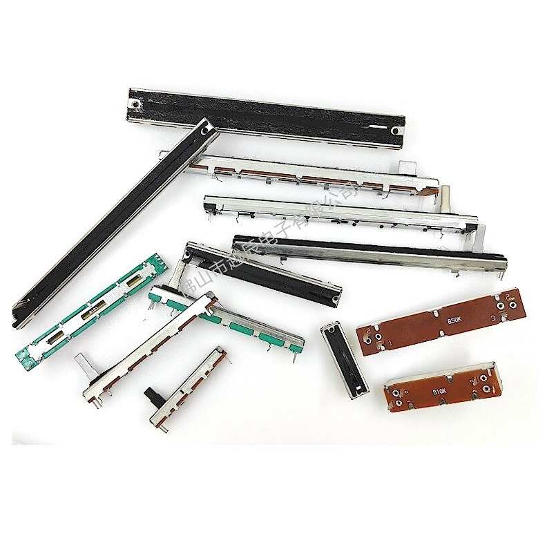 RV1010电位器带马达滑动100MM声卡调音台推子调速器功放可调电阻
