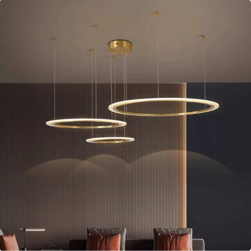 全铜意式轻奢客厅主灯大厅吊灯现代简约餐厅卧室灯2025新款感灯具