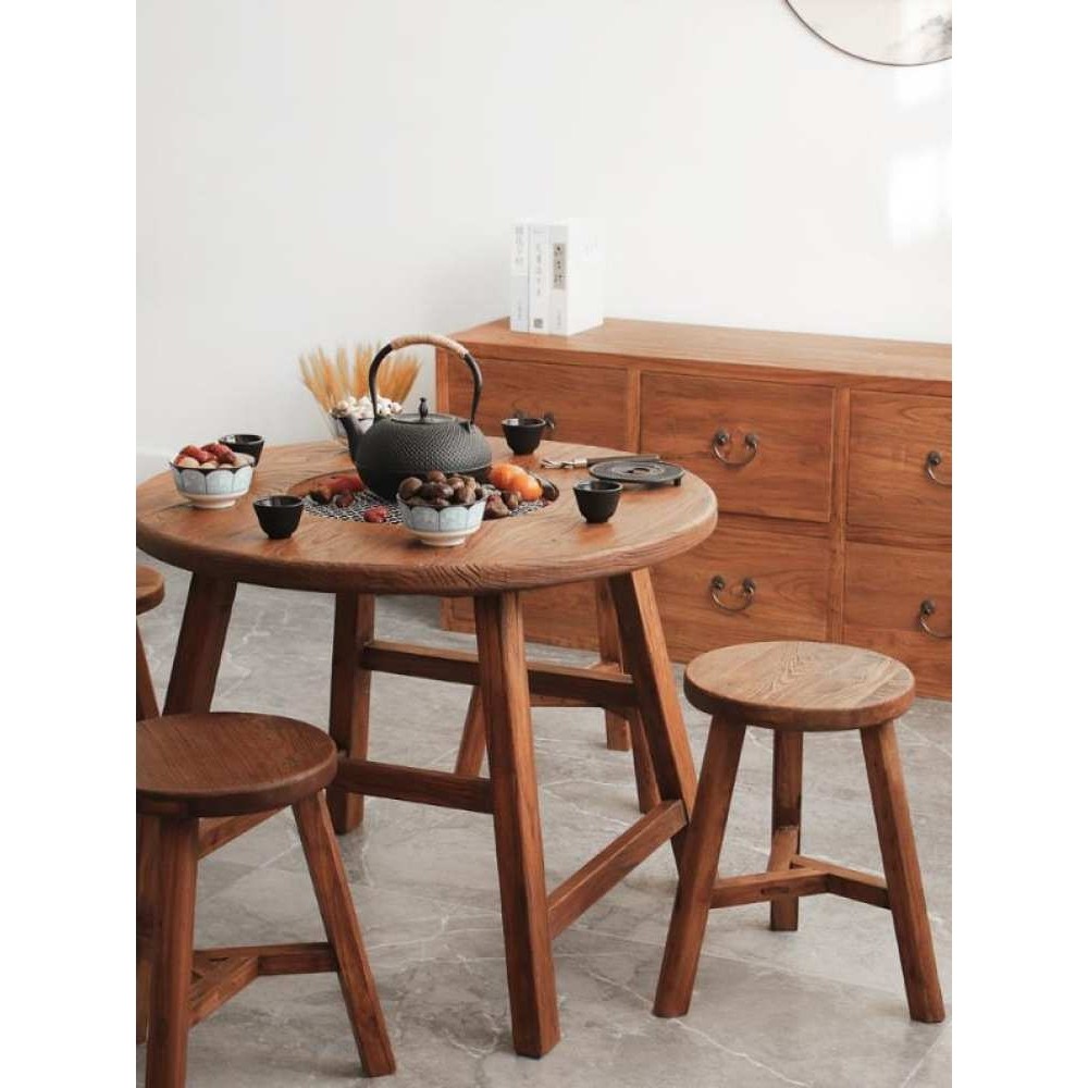 围炉煮茶桌子老榆木火锅烧烤桌冬天实木茶桌中式庭院套装家用室内,基础建材,亚克力板,淘宝优惠券,粉丝福利购,淘宝优惠卷