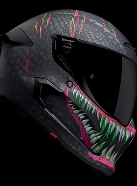 新品官方Ruroc鲁洛头盔AT4毒液Toxin全碳纤摩托车机车头盔罗宁