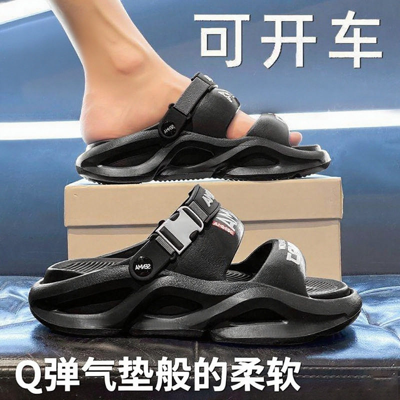 【一件起批】男士新款凉鞋厚底夏季开车两穿耐磨透气时尚沙滩鞋