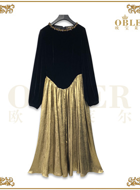 【欧宝莱尔】2024秋冬新款连衣裙305-24825