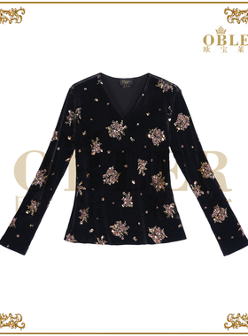 【欧宝莱尔】轻奢时尚舒适百搭上衣305-A-25668