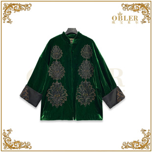 【欧宝莱尔】OBLE 2024时尚新款气质时尚轻奢女装外套305-24698