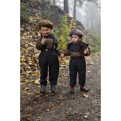 FW22秋冬宝宝花边上衣衬衣长裤 意大利Hello lupo