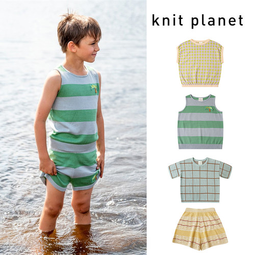 5Z 英国 knit planet SS26春夏儿童背心短袖T恤短裤