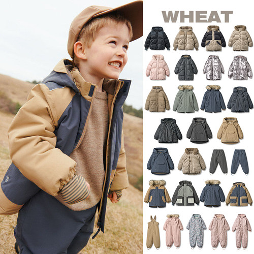 55Z 丹麦WHEAT FW25男女宝宝防风加厚夹克棉服冲锋衣滑雪服