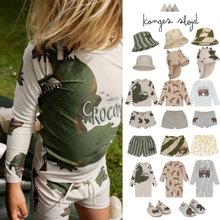 泳鞋 SS24男宝连体泳衣泳裤 slojd 帽子 丹麦Konges