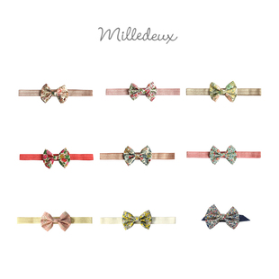 Milledeux 3件4折 丹麦 不换退 女宝宝蝴蝶结碎花发带百搭 秒杀