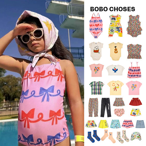 3Z清仓 西班牙bobo choses春夏合集短袖上衣短裤包屁衣泳衣