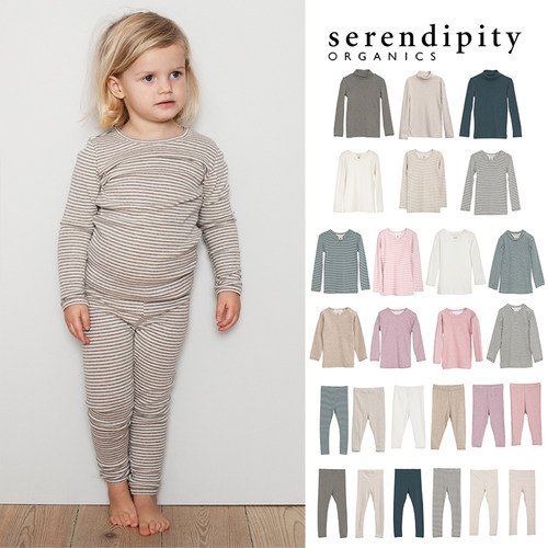 3Z清仓丹麦 serendipity FW24 秋冬儿童长袖T恤打底裤