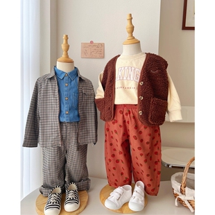 3件5折 现货 菲律宾gingersnaps FW24秋冬男宝外套上衣裤子