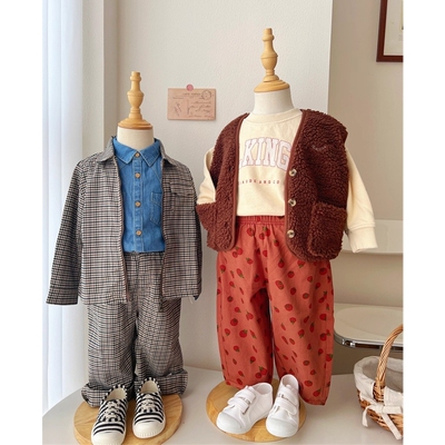 3件5折 现货 菲律宾gingersnaps FW24秋冬男宝外套上衣裤子