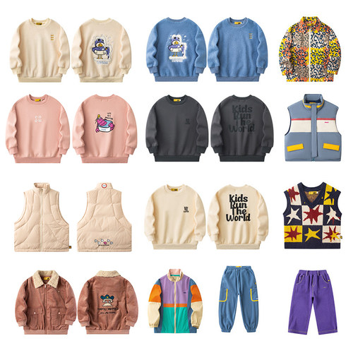 3Z清仓 cooiii秋冬秒杀合集FW24儿童卫衣裤羽绒马甲夹克外套半裙