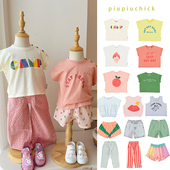 3件38折 牛仔裤 葡萄牙piupiuchick SS25儿童中性T恤短裤