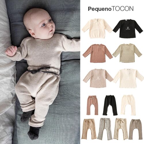 5ZPequenoTOCON FW25儿童上衣打底裤基础款保暖