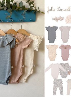 3件5折 julie dausell SS25儿童宝宝包屁衣打底裤发带帽子