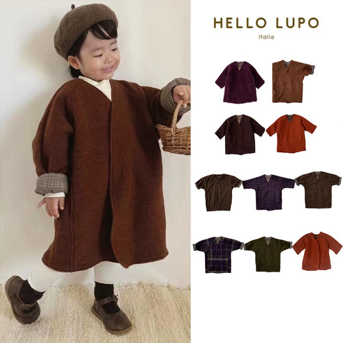 长袖中长款羊毛大衣hellolupo