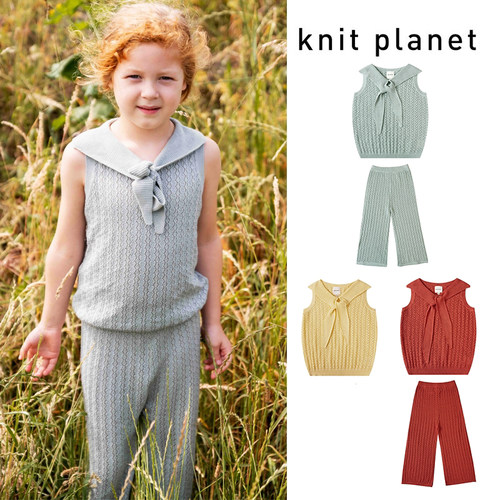 5Z 英国 knit planet SS26女宝系带针织上衣背心裤子