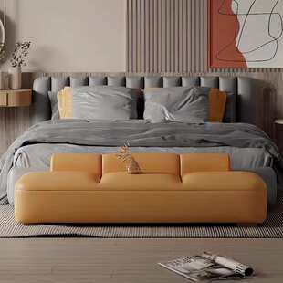 床榻床尾凳卧室极简床边凳衣帽间凳休闲小沙发酒店长条凳沙发凳