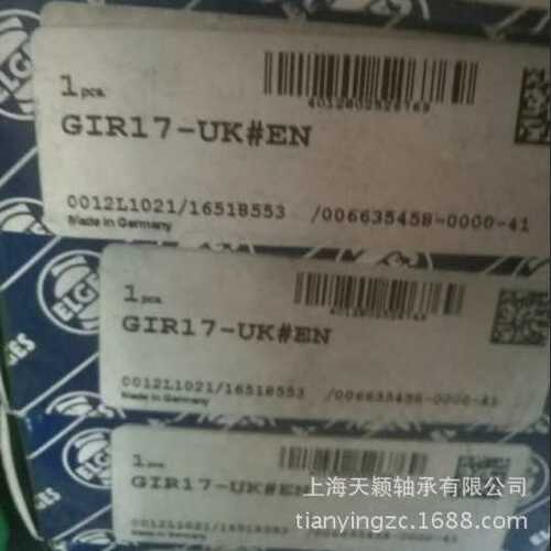 德国ELGES关节轴承 ELGES杆端轴承 GIR17-UK  I.NA杆端关节轴承