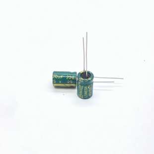 厂家直销 铝电解电容25v220uf 220uf25v 高频低阻电解电容