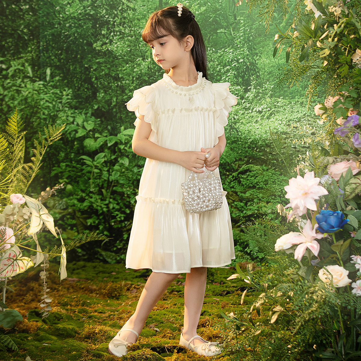 迪士尼女童连衣裙2025新款连衣裙