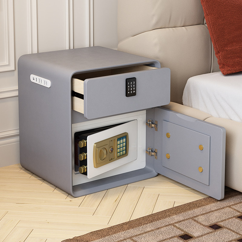 智能床头柜保险箱一体家用防盗轻奢小型带锁隐藏式保险柜床边柜子,住宅家具,床头柜,淘宝优惠券,粉丝福利购,淘宝优惠卷
