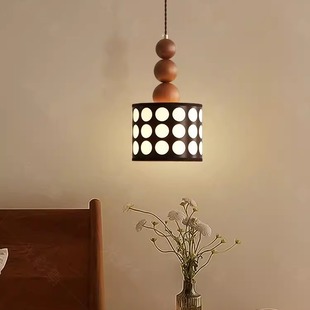 复古中古床头小吊灯法式南洋风日式设计师民宿卧室衣帽间吊线灯