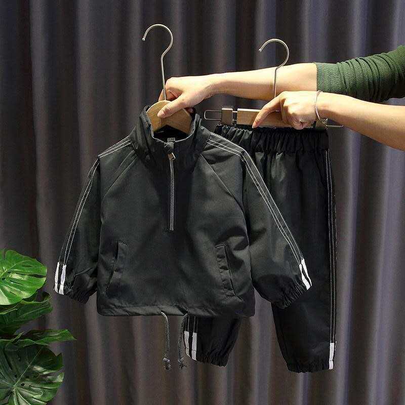 正品亲子男童秋装套装2025新款洋气帅气卫衣小童一岁男宝宝儿童运