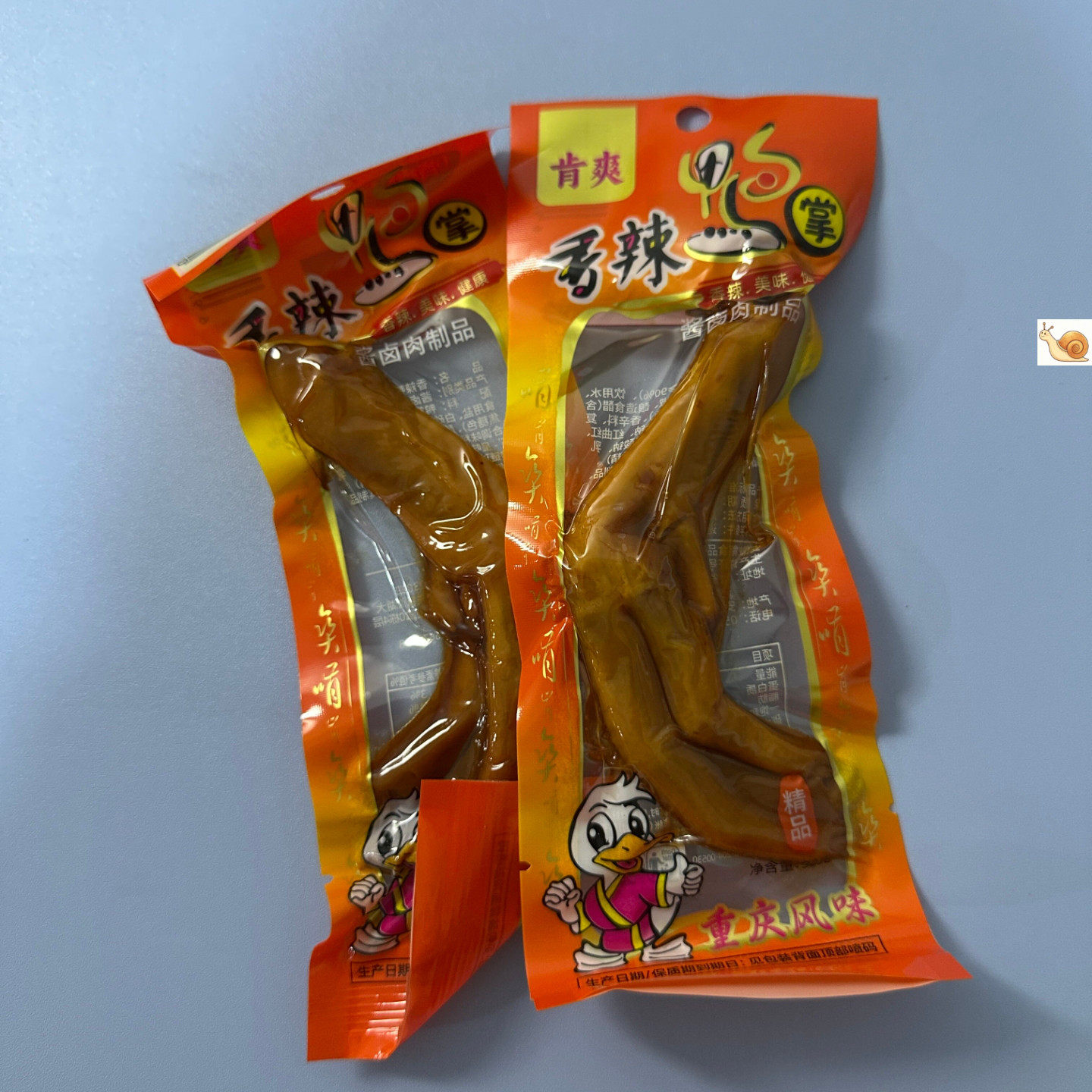 肯爽香辣鸭掌32克美味鸭爪江西抚州香脆超辣鸭肉零食小吃特产