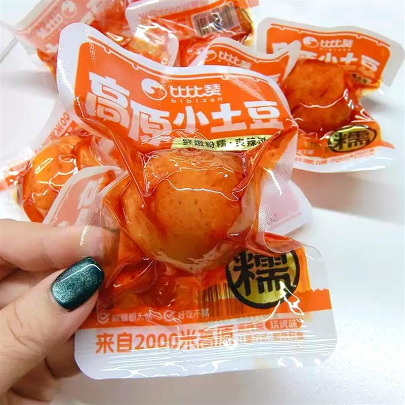 -比比赞高原小土豆辣味素食开袋即食下饭菜解馋小零食办公休闲食