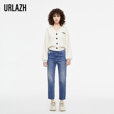 urlazh/有兰复古水洗牛仔裤