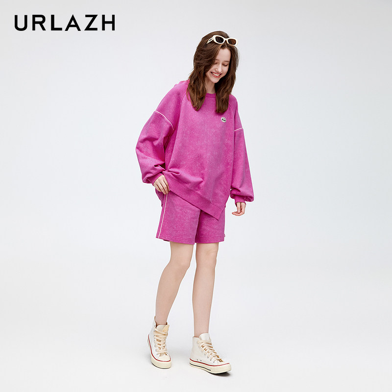 URLAZH有兰新款时尚纯棉宽松直筒休闲运动短裤女,女装/女士精品,休闲裤,淘宝优惠券,粉丝福利购,淘宝优惠卷