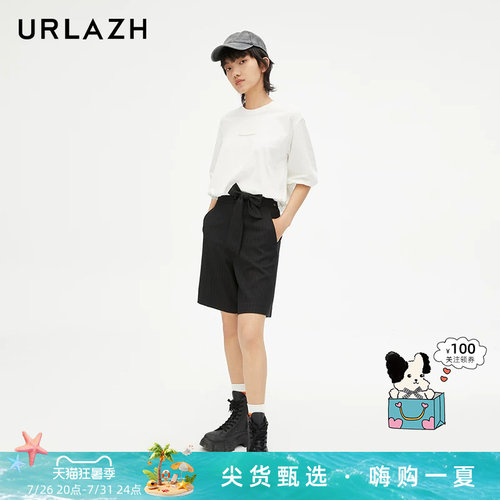 urlazh/有兰黑色西装短裤