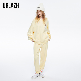 休闲裤 URLAZH有兰春季 休闲运动卫裤 新款 女 洋气简约宽松时尚